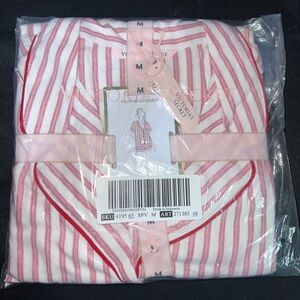 Victoria's Secret Pink and White Striped Pajama Set